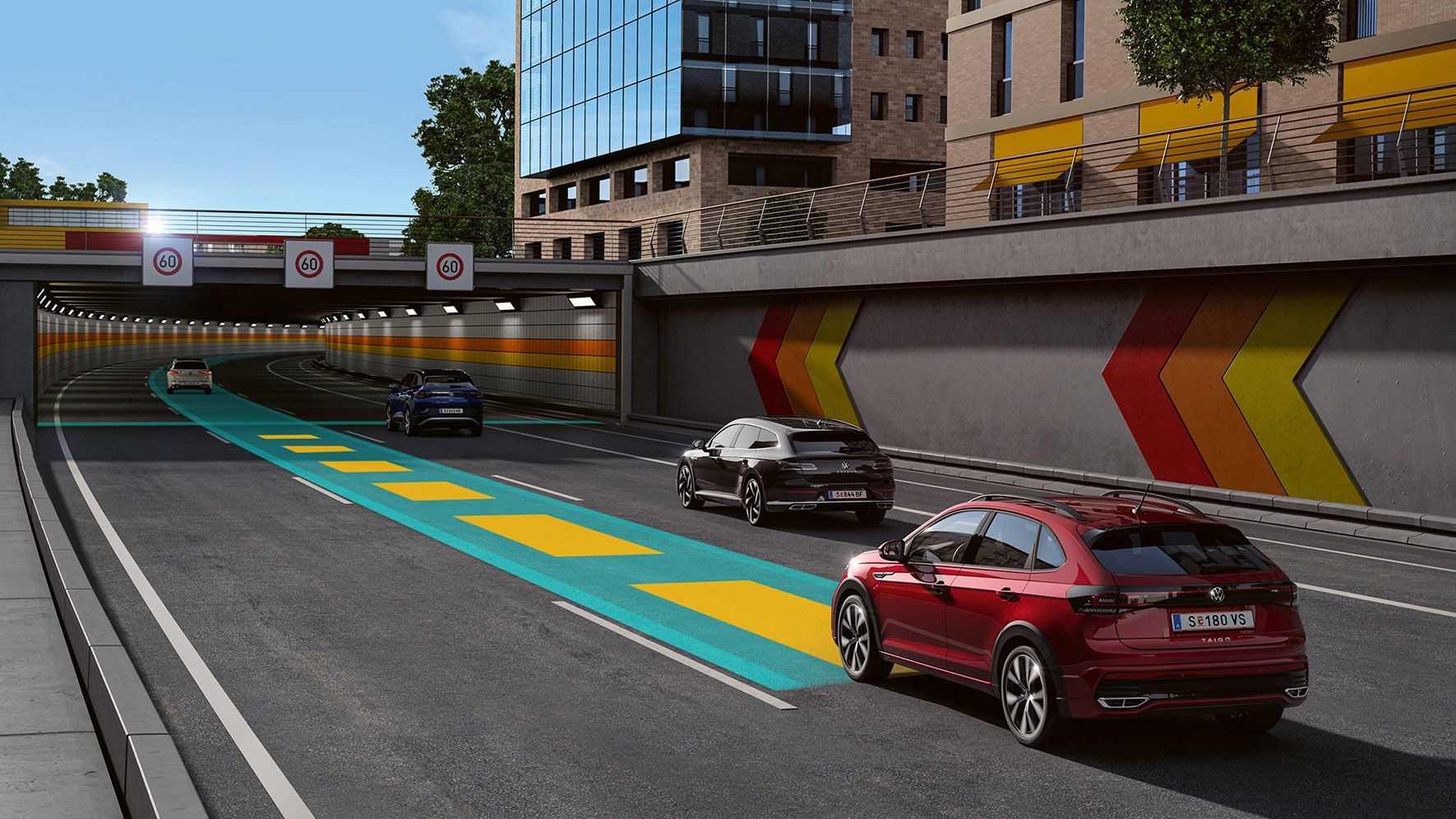 Das Assistenzsystem Travel Assist im VW Taigo