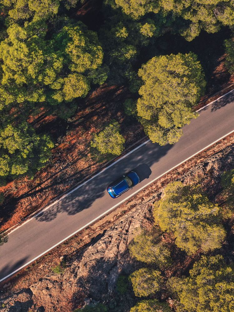 VW T-Roc R fährt auf Bergstraße