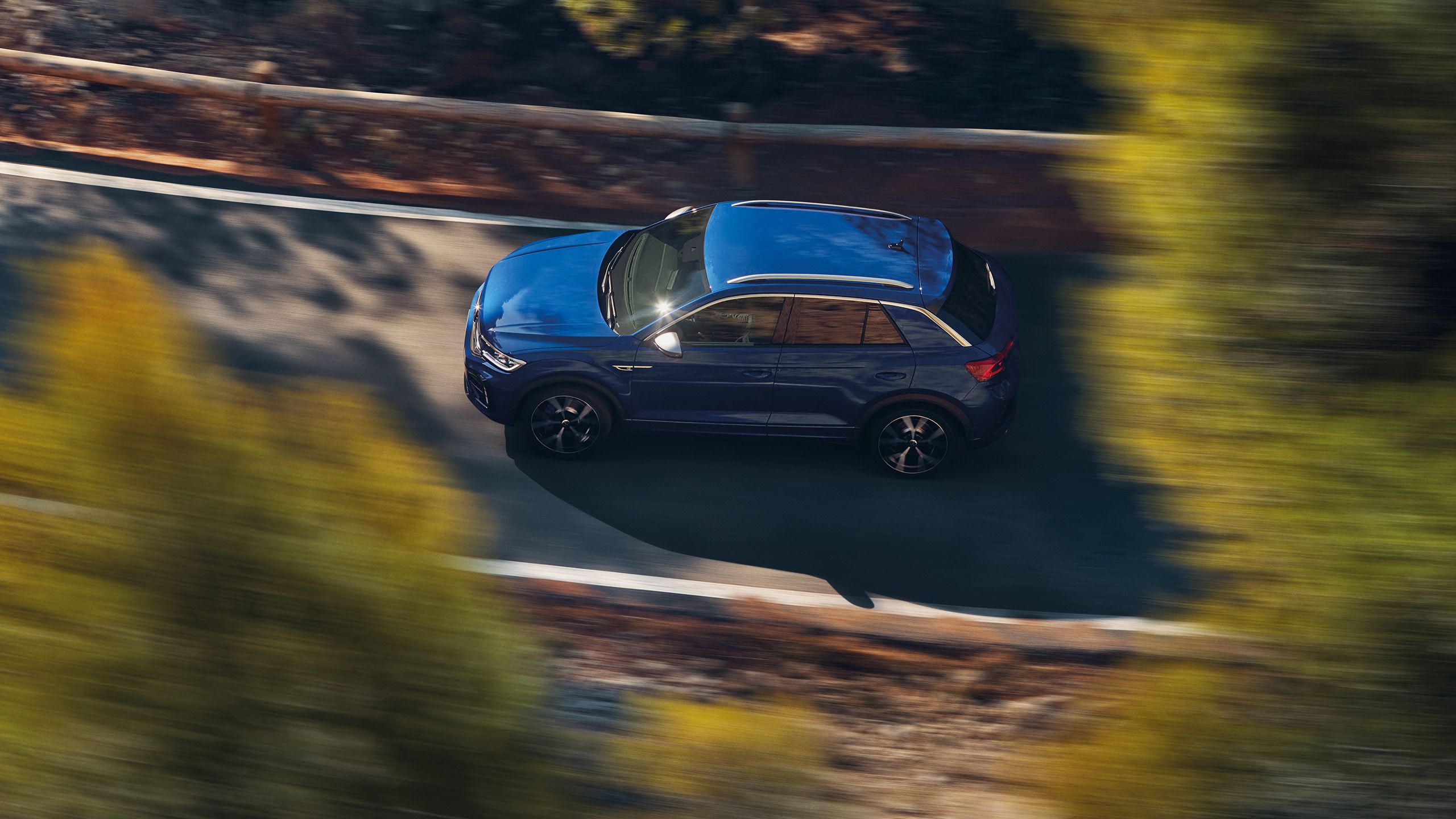 VW T-Roc R Vogelperspektive
