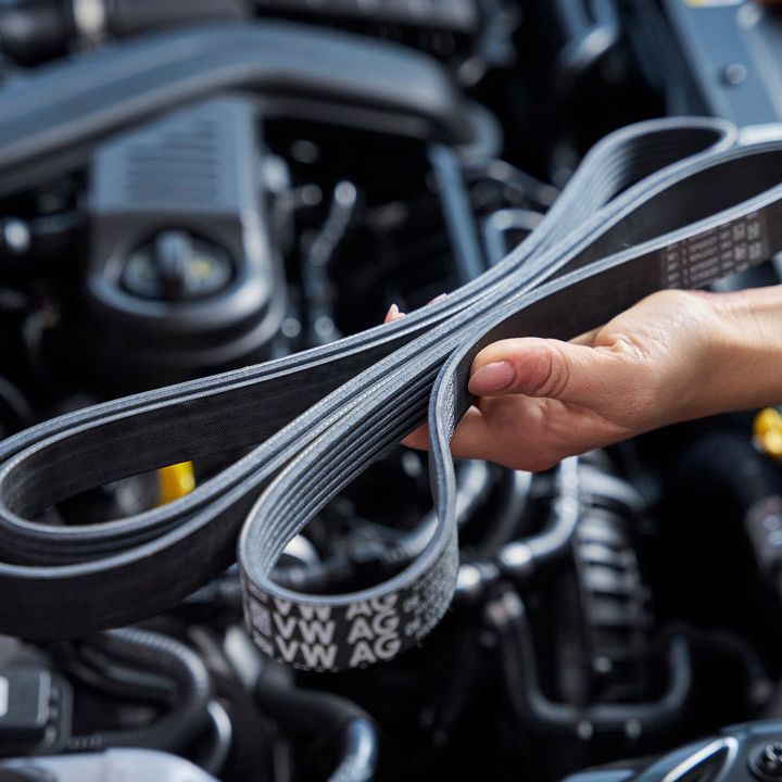 Totalaufnahme von einem Volkswagen Zahnriemen