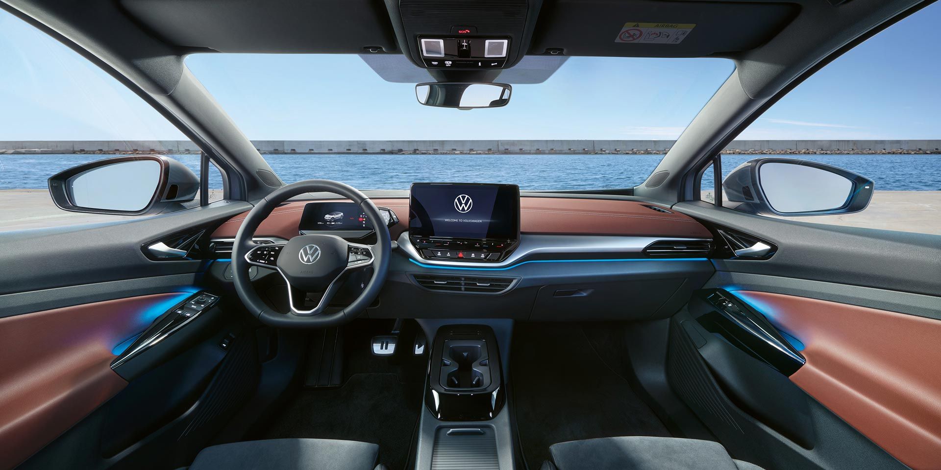 Interieur und Ambientebeleuchtung des VW ID.5