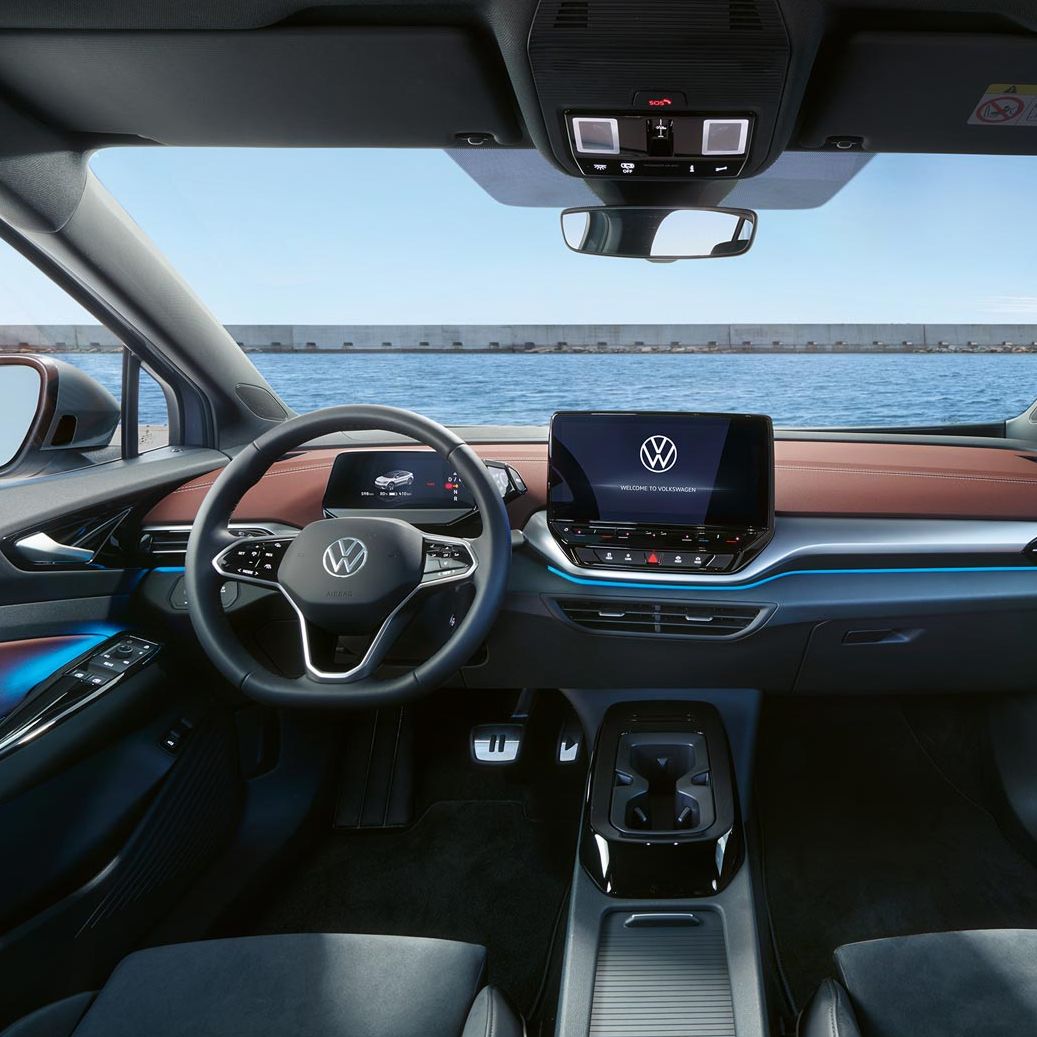 Interieur und Ambientebeleuchtung des VW ID.5